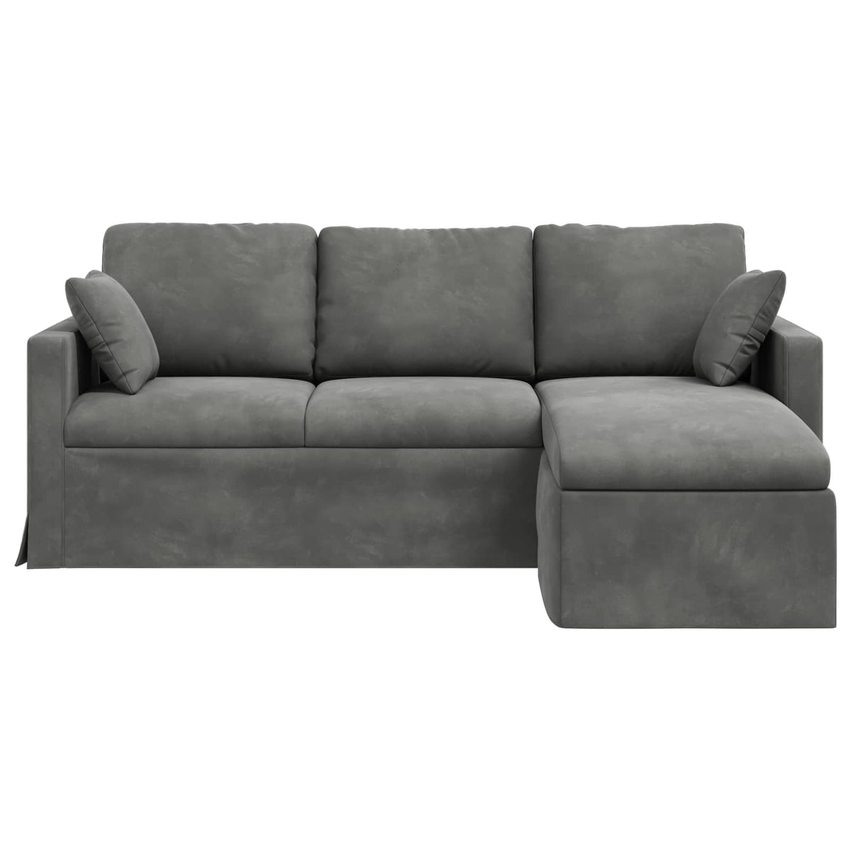 vidaXL Sofa Ciemnoszary 198 x 134 x 80 cm Aksamit
