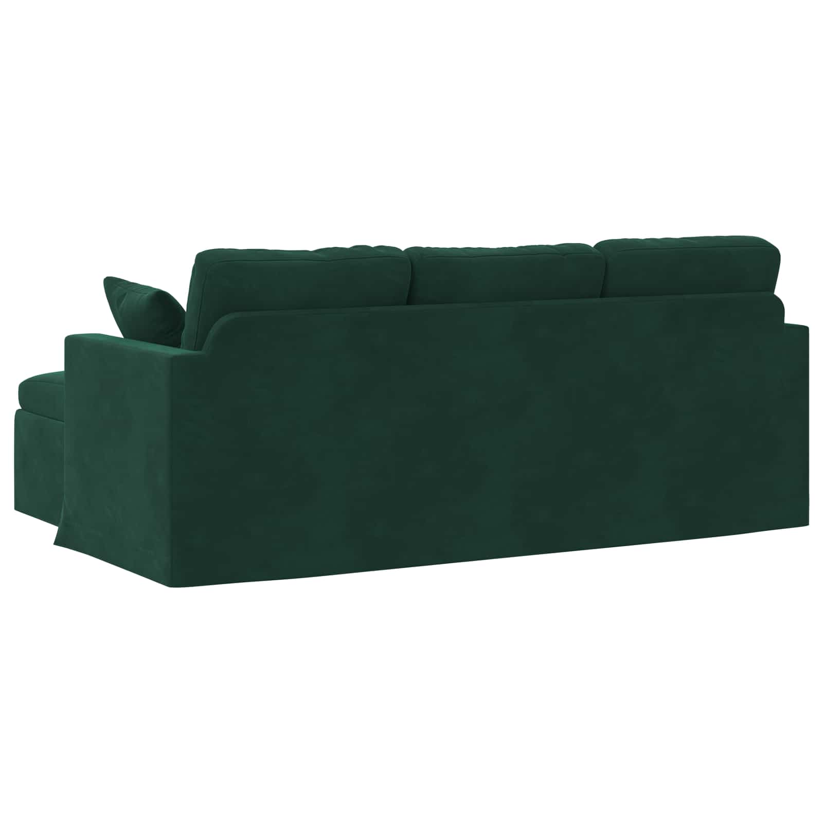 vidaXL Sofa Ciemna zieleń 198 x 134 x 80 cm Aksamit