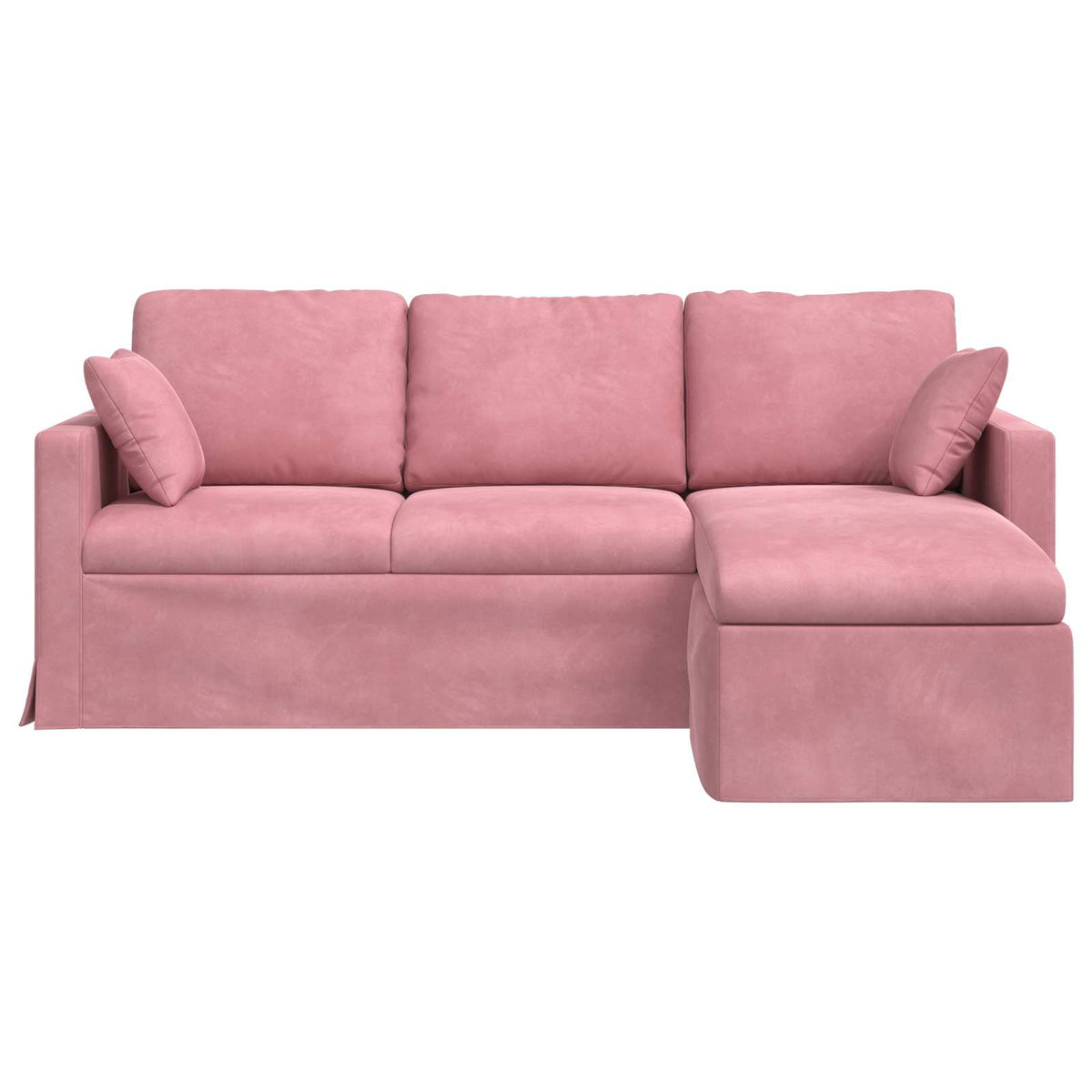 vidaXL Sofa Różowy 198 x 134 x 80 cm Aksamit