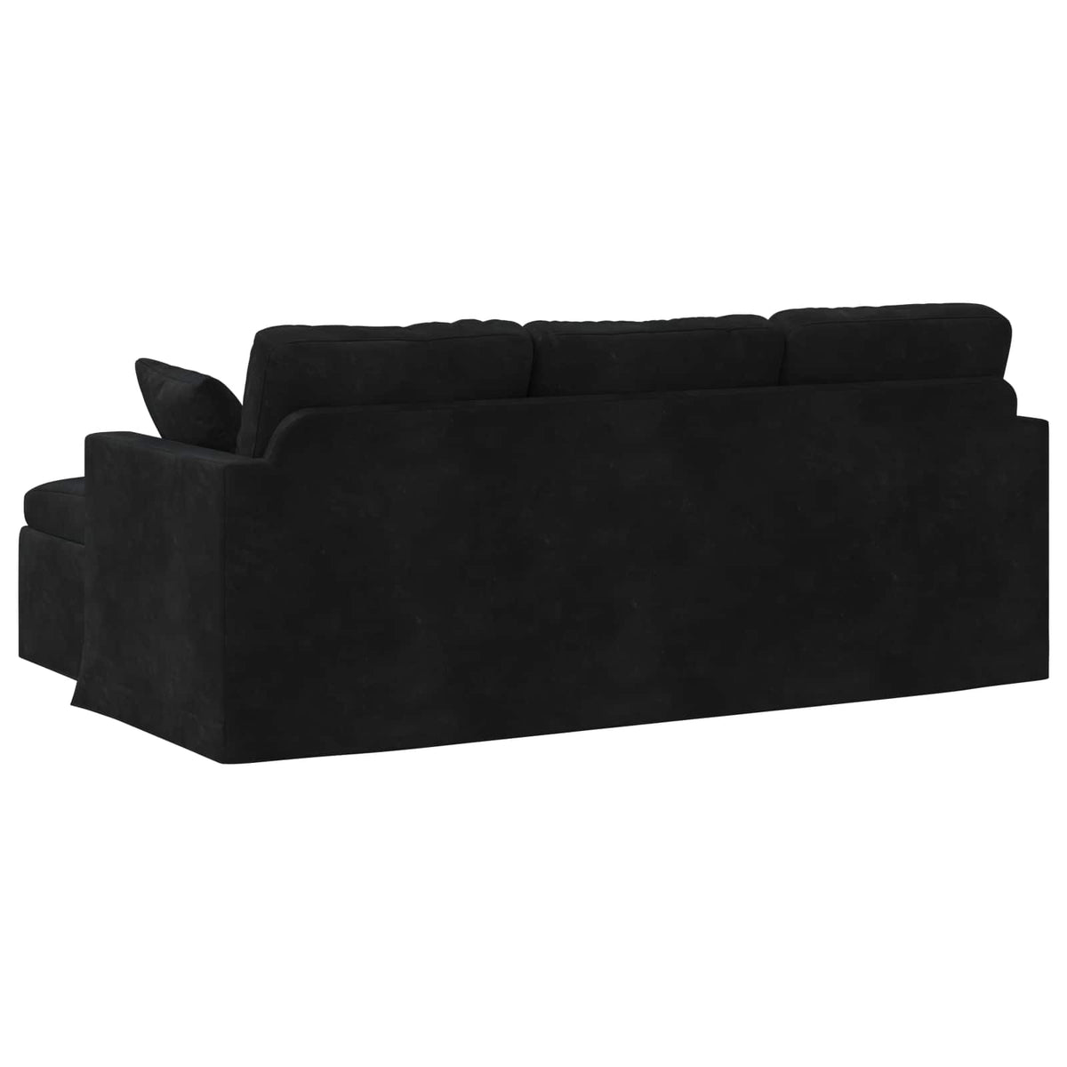 vidaXL Sofa Czarny 198 x 134 x 80 cm Aksamit