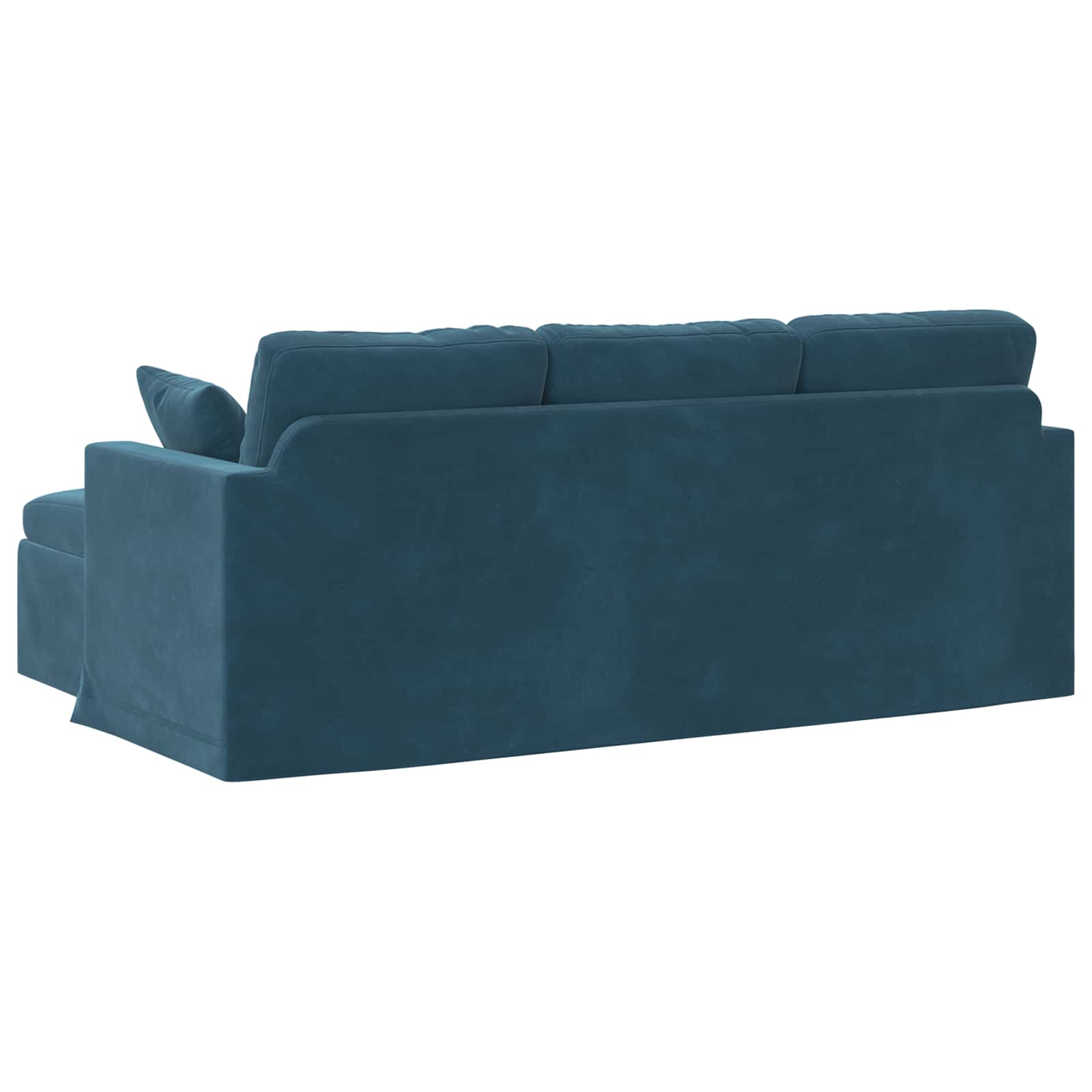 vidaXL Sofa Niebieski 198 x 134 x 80 cm Aksamit
