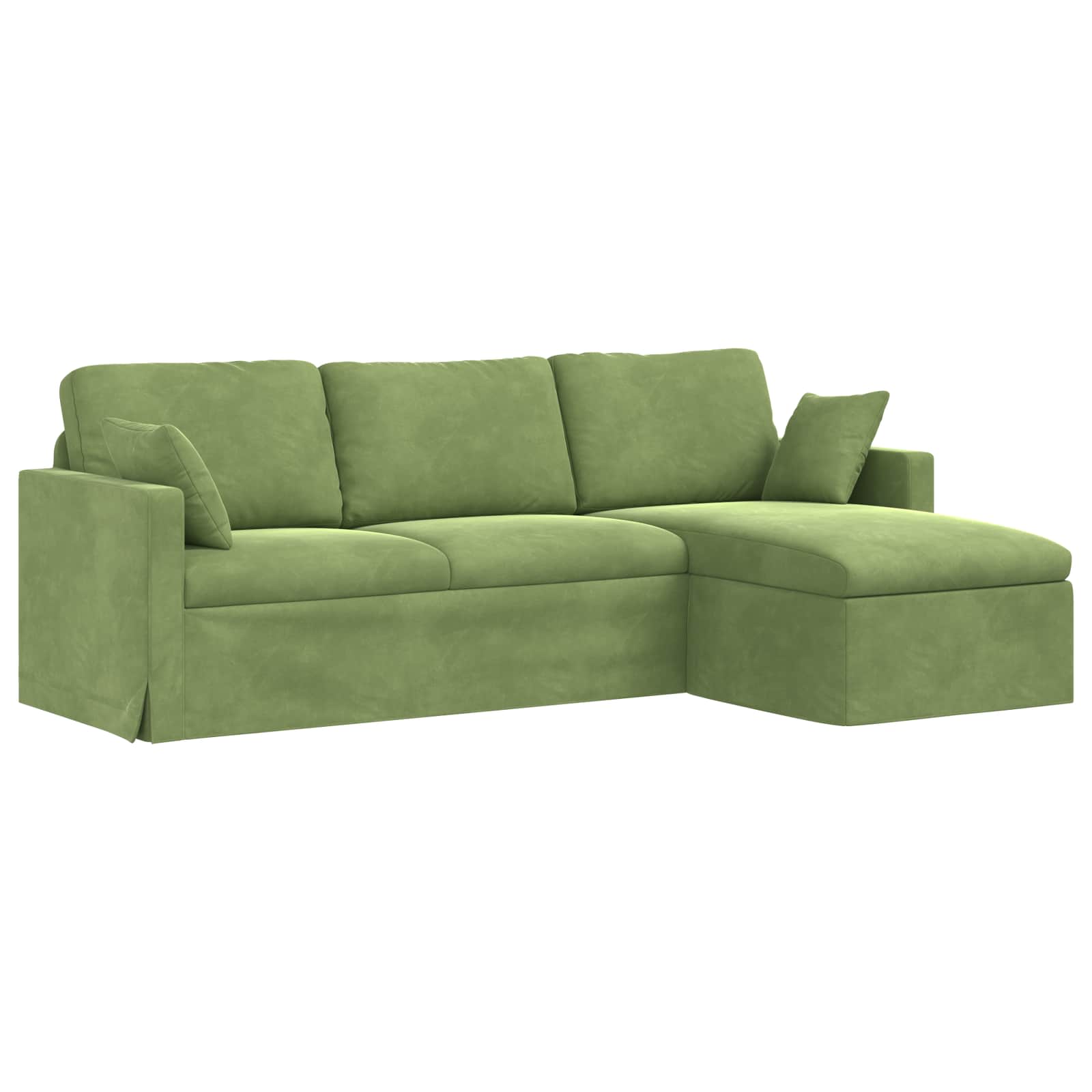 vidaXL Sofa Jasnozielony 228 x 134 x 80 cm Aksamit