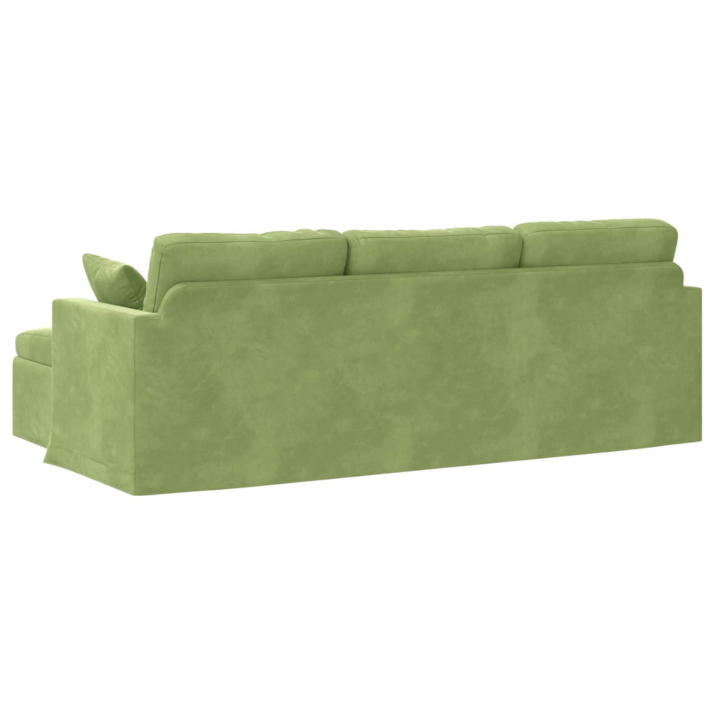 vidaXL Sofa Jasnozielony 228 x 134 x 80 cm Aksamit