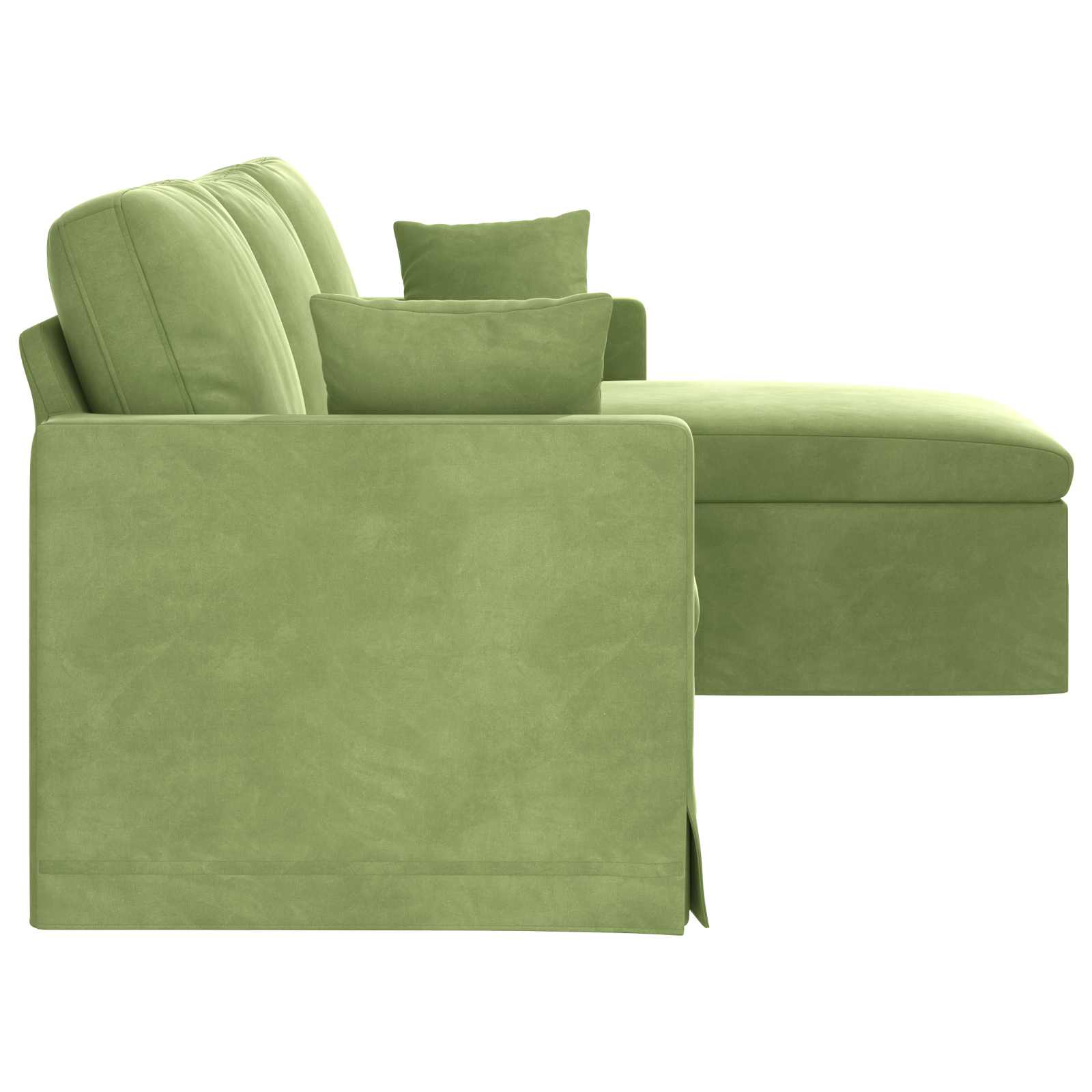 vidaXL Sofa Jasnozielony 228 x 134 x 80 cm Aksamit