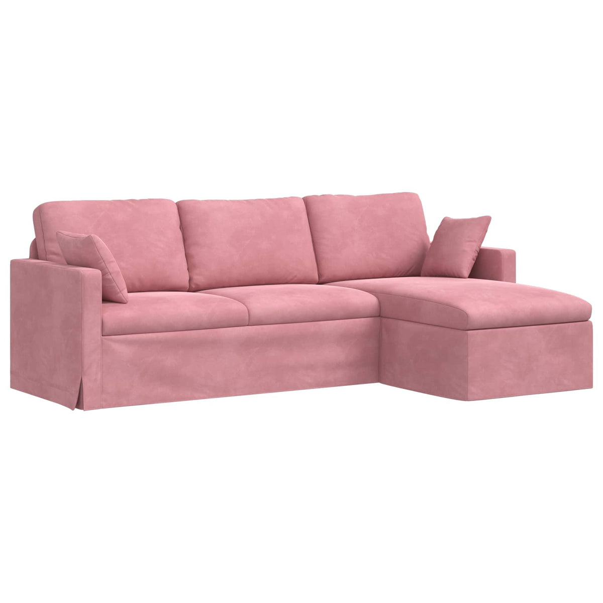 vidaXL Sofa Różowy 228 x 134 x 80 cm Aksamit