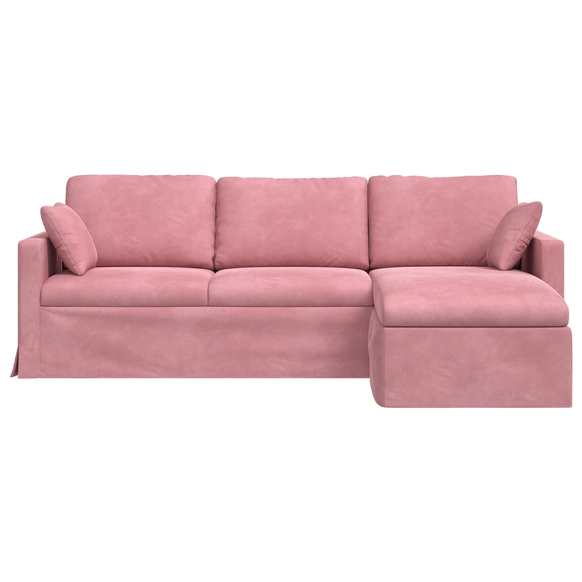 vidaXL Sofa Różowy 228 x 134 x 80 cm Aksamit