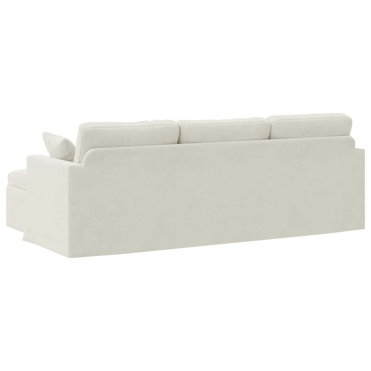 vidaXL Sofa Kremowy 228 x 134 x 80 cm Aksamit