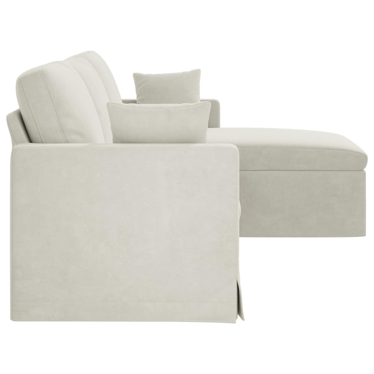 vidaXL Sofa Kremowy 228 x 134 x 80 cm Aksamit