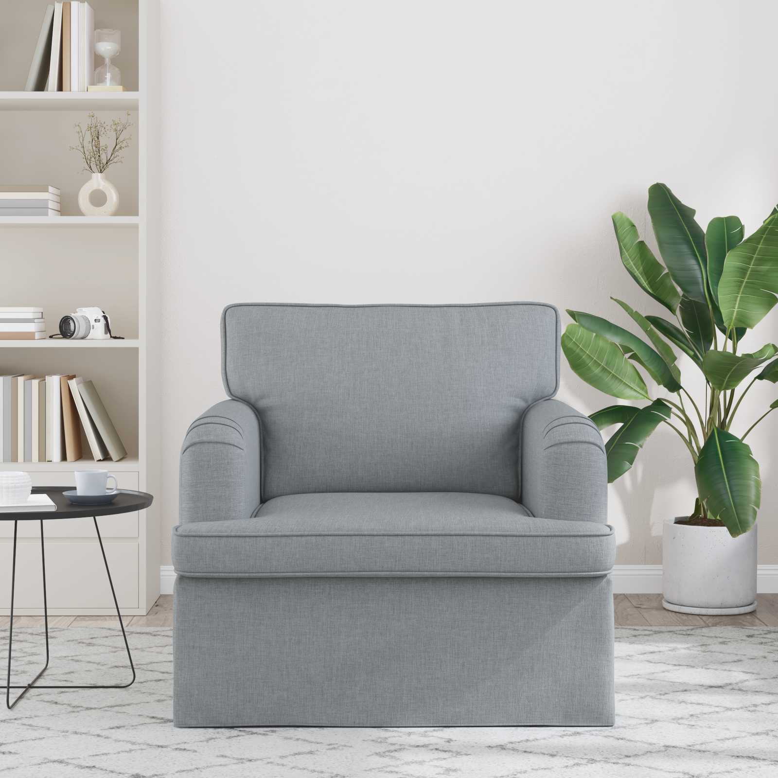 vidaXL Sofa Jasnoszary 84 x 80 x 85 cm tkanina