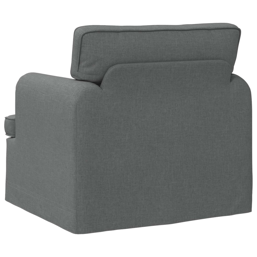 vidaXL Sofa Ciemnoszary 84 x 80 x 85 cm tkanina