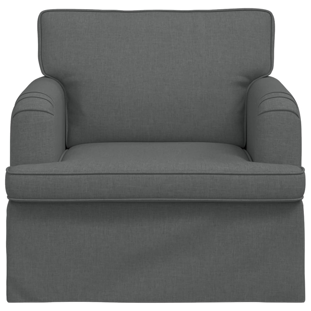 vidaXL Sofa Ciemnoszary 84 x 80 x 85 cm tkanina