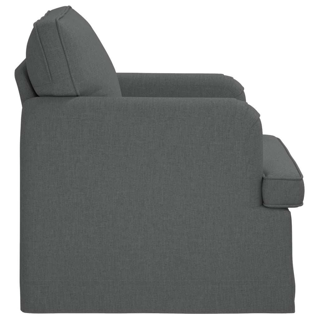 vidaXL Sofa Ciemnoszary 84 x 80 x 85 cm tkanina