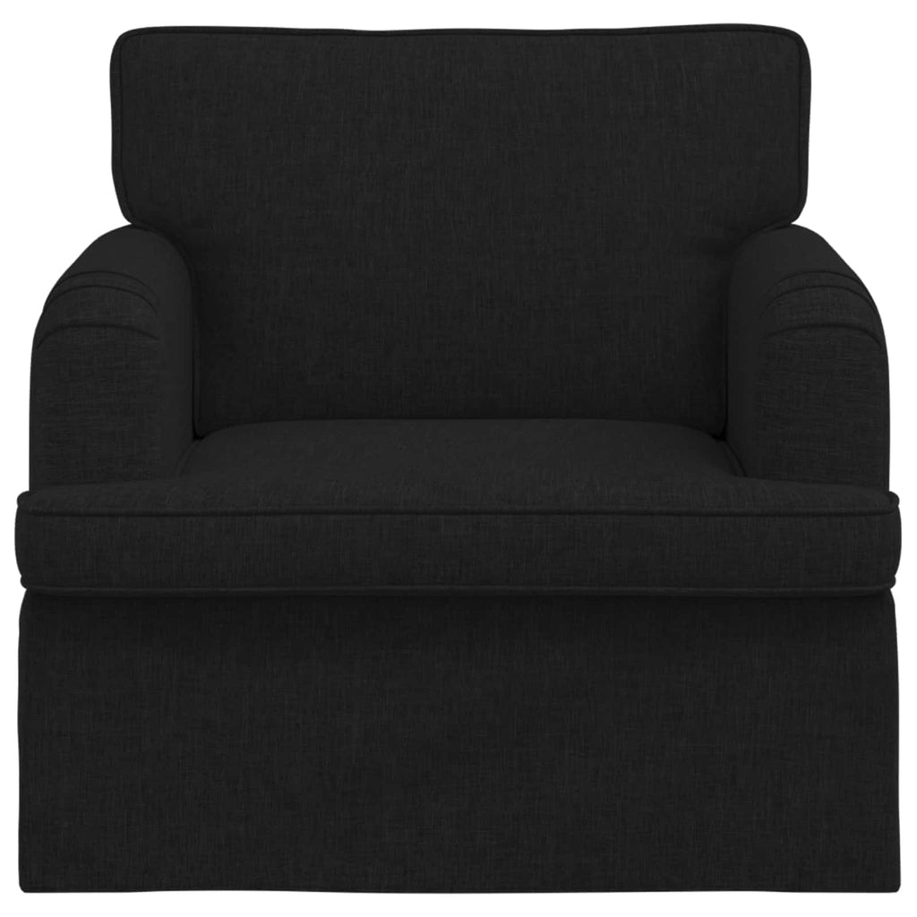 vidaXL Sofa Czarny 84 x 80 x 85 cm tkanina