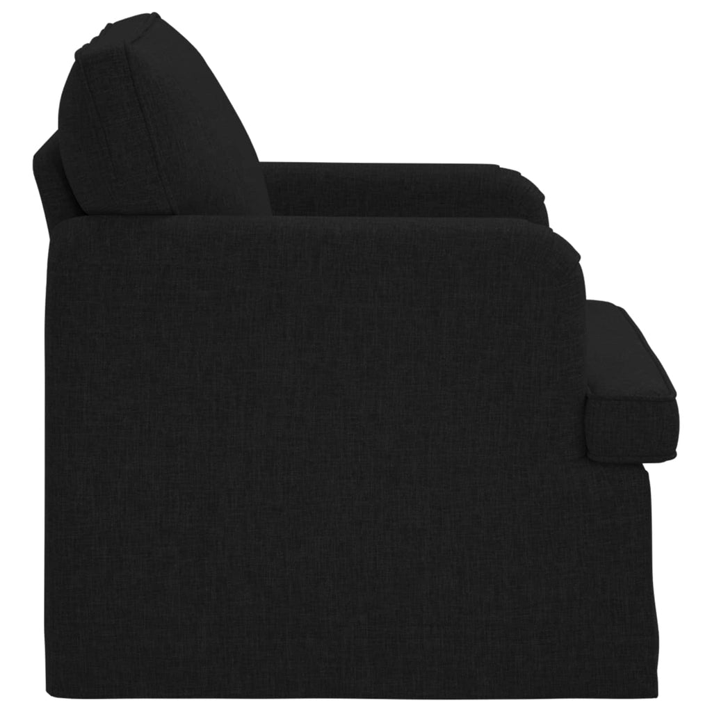 vidaXL Sofa Czarny 84 x 80 x 85 cm tkanina