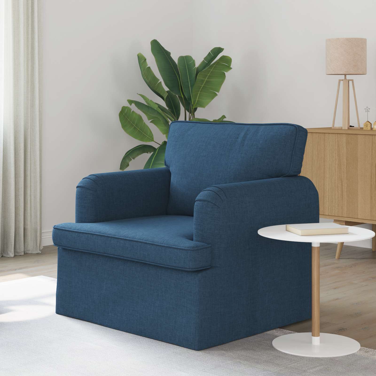 vidaXL Sofa Niebieski 84 x 80 x 85 cm tkanina