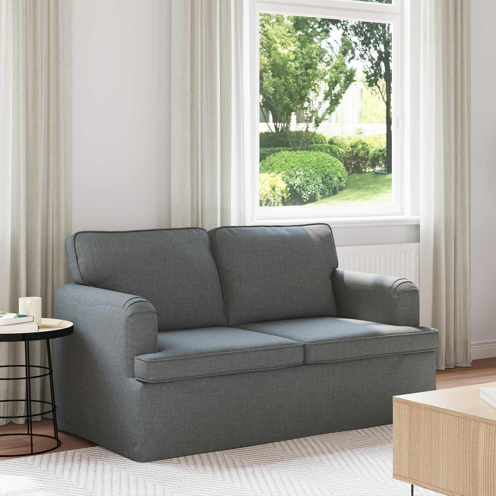 vidaXL Sofa Ciemnoszary 144 x 80 x 85 cm tkanina