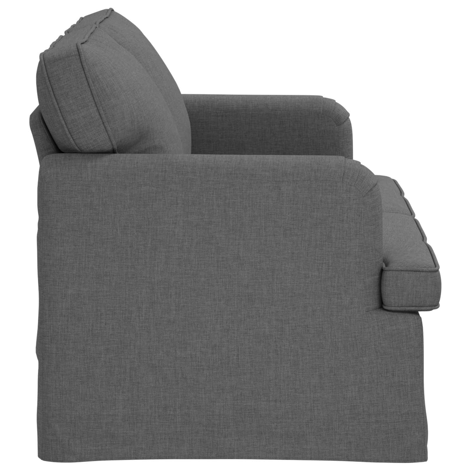 vidaXL Sofa Ciemnoszary 144 x 80 x 85 cm tkanina