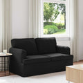 vidaXL Sofa Czarny 144 x 80 x 85 cm tkanina