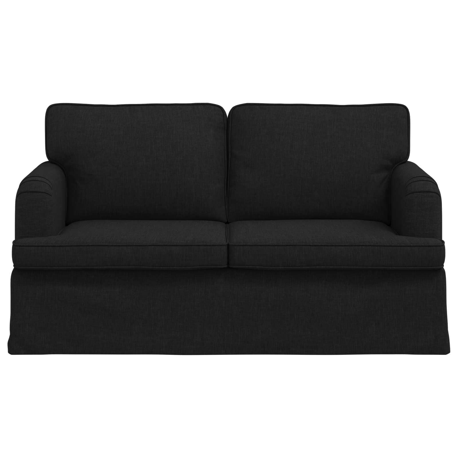 vidaXL Sofa Czarny 144 x 80 x 85 cm tkanina