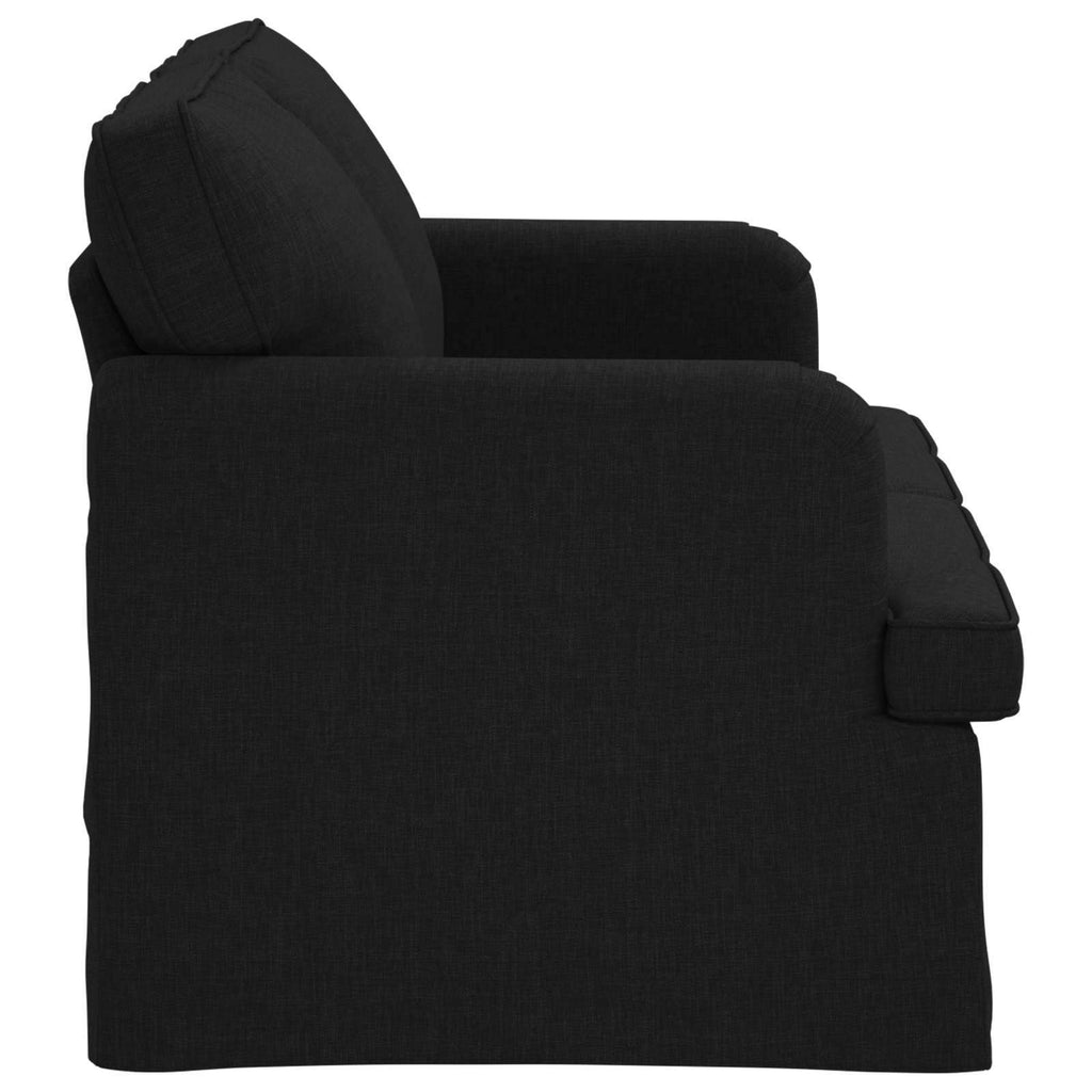 vidaXL Sofa Czarny 144 x 80 x 85 cm tkanina