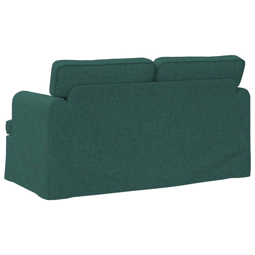 vidaXL Sofa Ciemna zieleń 144 x 80 x 85 cm tkanina
