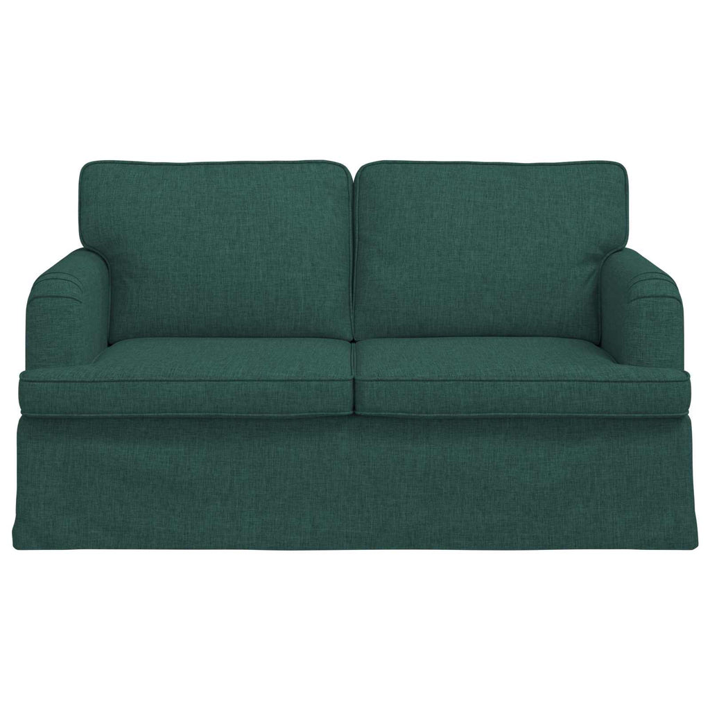 vidaXL Sofa Ciemna zieleń 144 x 80 x 85 cm tkanina