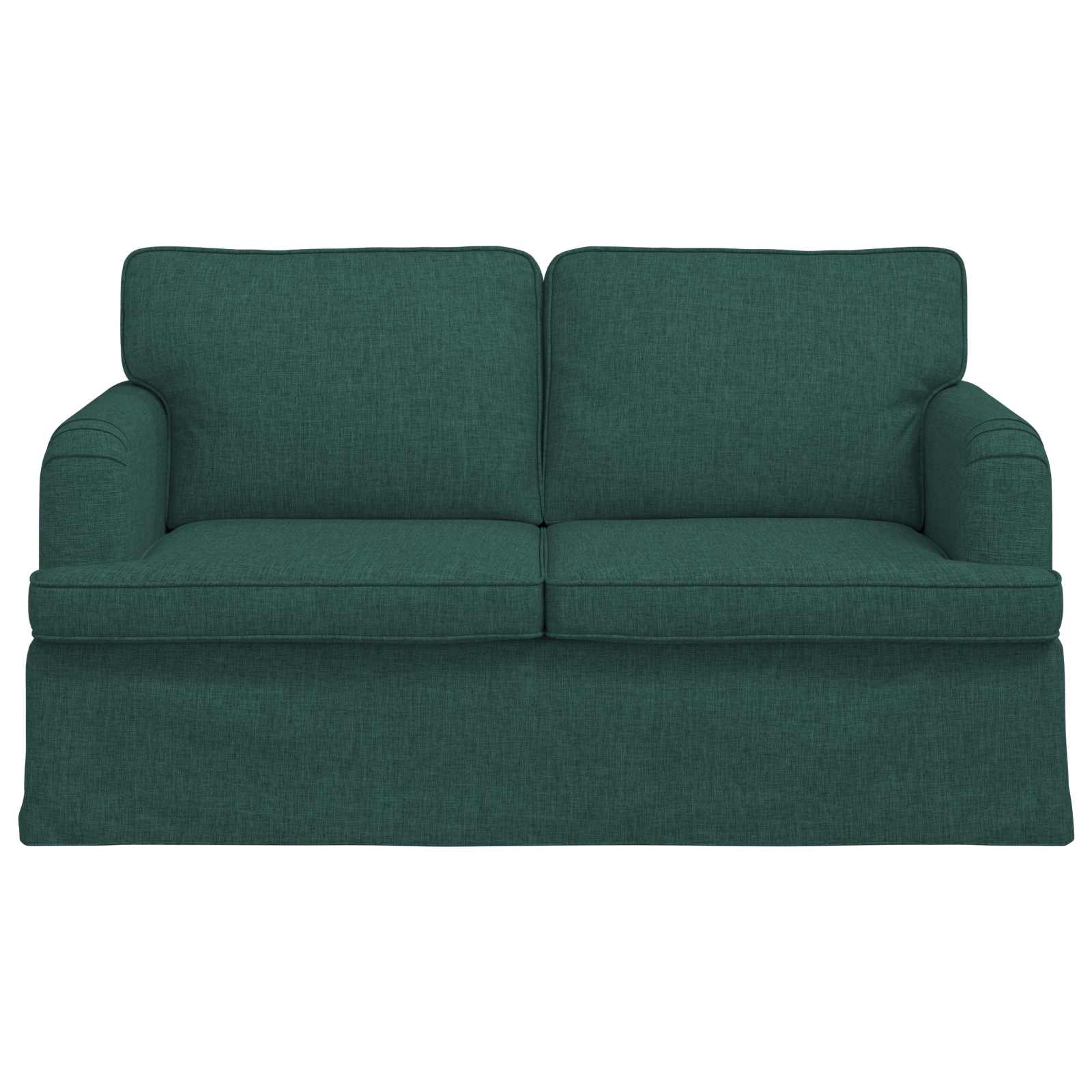 vidaXL Sofa Ciemna zieleń 144 x 80 x 85 cm tkanina