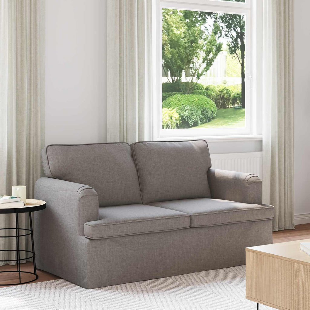 vidaXL Sofa Ciemnoszary 144 x 80 x 85 cm tkanina