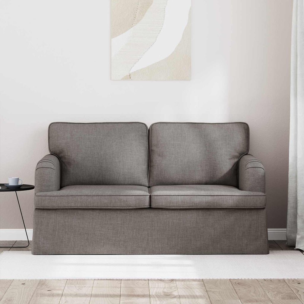 vidaXL Sofa Ciemnoszary 144 x 80 x 85 cm tkanina