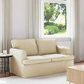 vidaXL Sofa Kremowy 144 x 80 x 85 cm tkanina