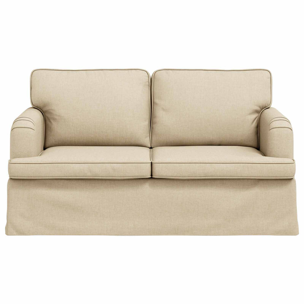 vidaXL Sofa Kremowy 144 x 80 x 85 cm tkanina
