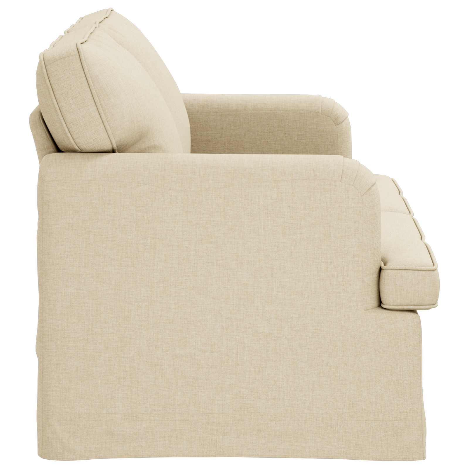 vidaXL Sofa Kremowy 144 x 80 x 85 cm tkanina