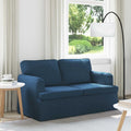 vidaXL Sofa Niebieski 144 x 80 x 85 cm tkanina