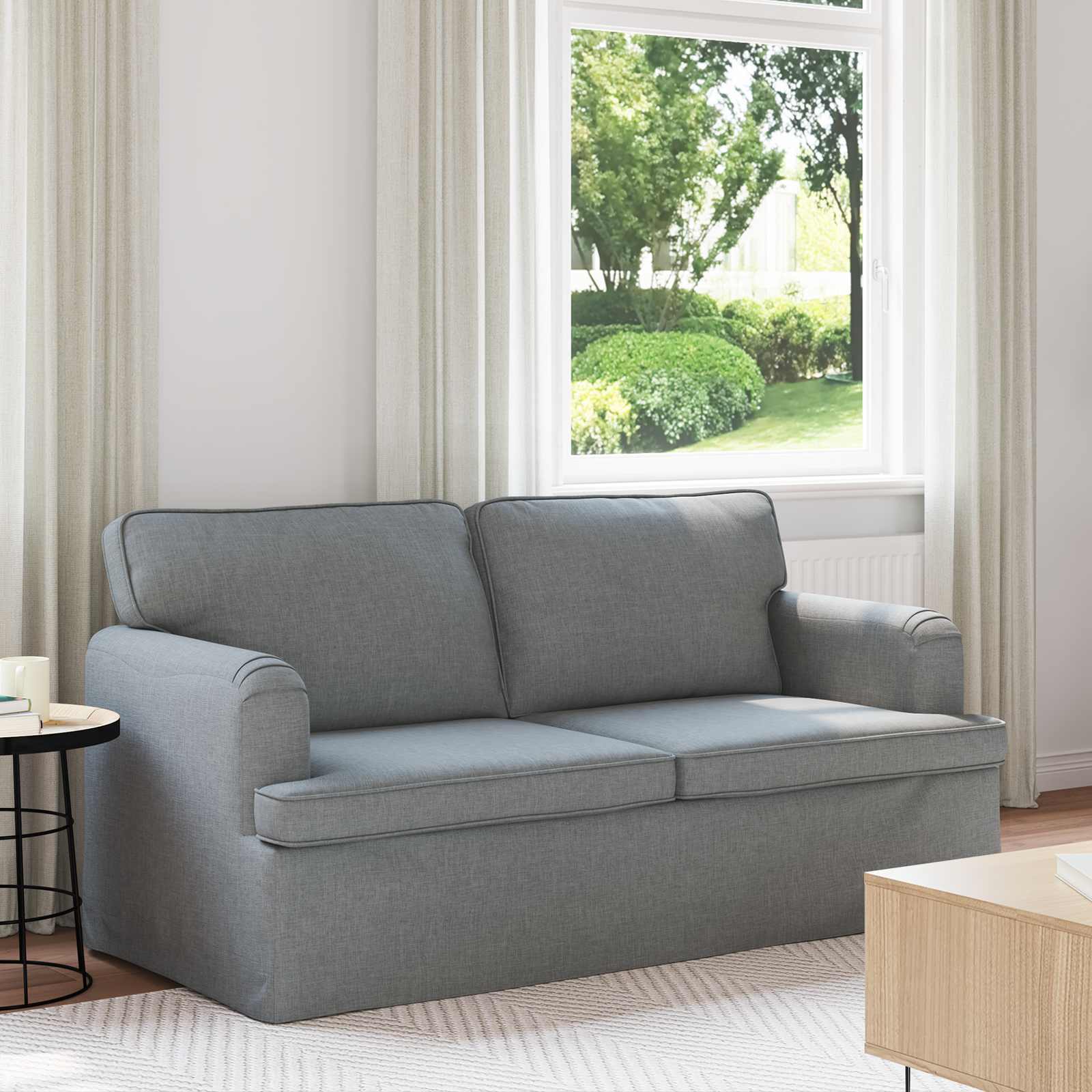 vidaXL Sofa Jasnoszary 162 x 80 x 85 cm tkanina