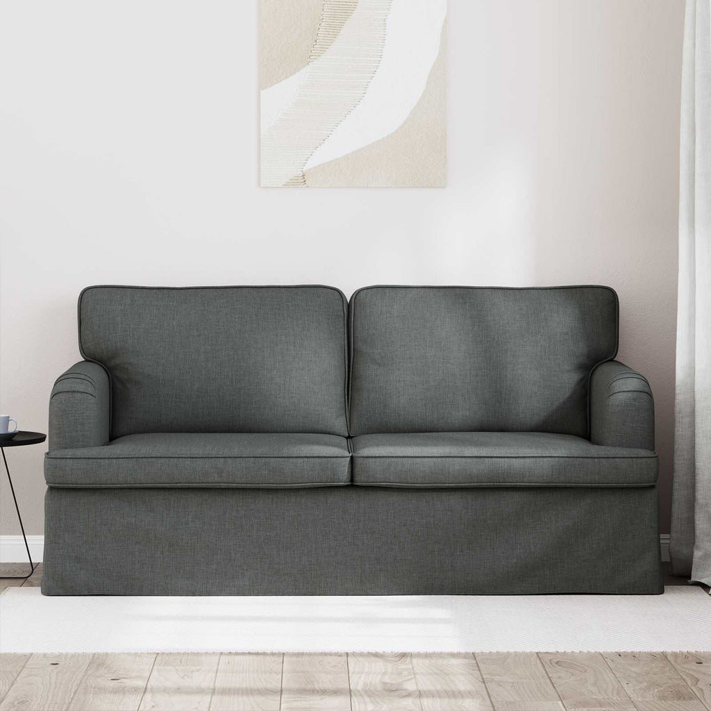 vidaXL Sofa Ciemnoszary 162 x 80 x 85 cm tkanina