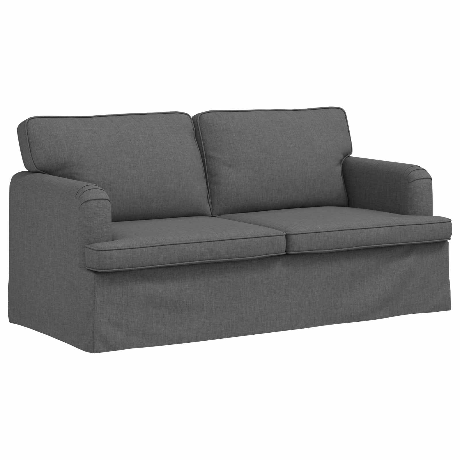 vidaXL Sofa Ciemnoszary 162 x 80 x 85 cm tkanina
