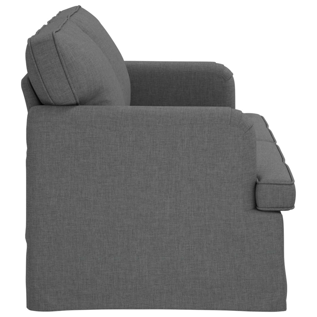 vidaXL Sofa Ciemnoszary 162 x 80 x 85 cm tkanina