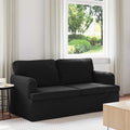 vidaXL Sofa Czarny 162 x 80 x 85 cm tkanina