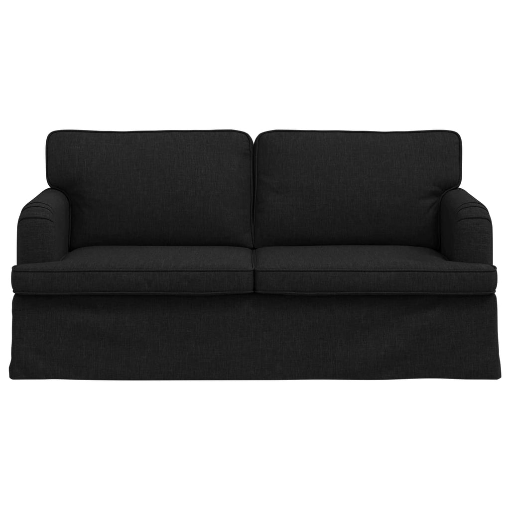 vidaXL Sofa Czarny 162 x 80 x 85 cm tkanina