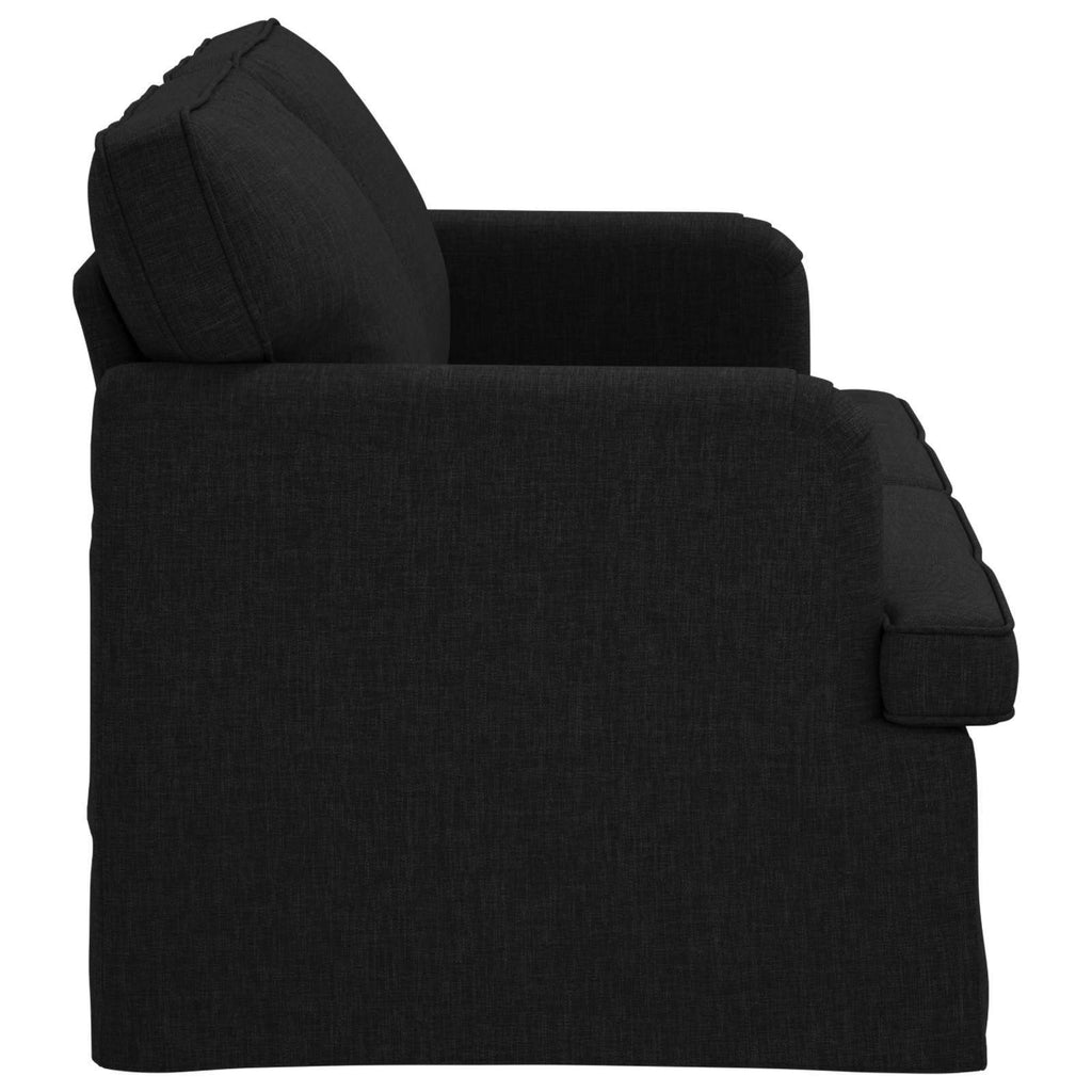 vidaXL Sofa Czarny 162 x 80 x 85 cm tkanina