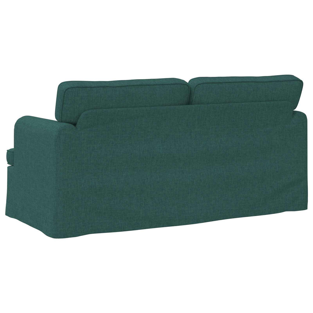 vidaXL Sofa Ciemna zieleń 162 x 80 x 85 cm tkanina