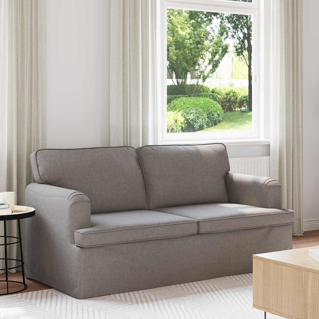 vidaXL Sofa Ciemnoszary 162 x 80 x 85 cm tkanina