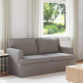 vidaXL Sofa Ciemnoszary 162 x 80 x 85 cm tkanina