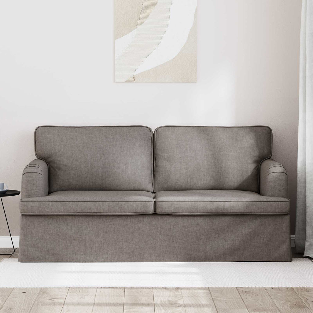 vidaXL Sofa Ciemnoszary 162 x 80 x 85 cm tkanina
