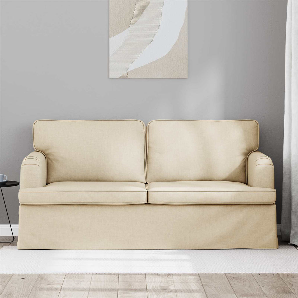 vidaXL Sofa Kremowy 162 x 80 x 85 cm tkanina