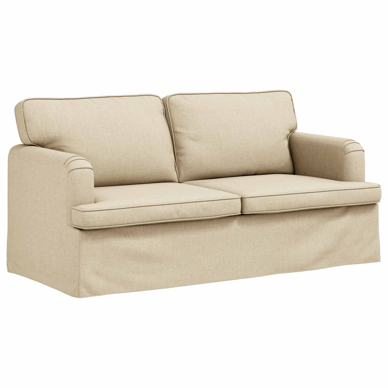 vidaXL Sofa Kremowy 162 x 80 x 85 cm tkanina