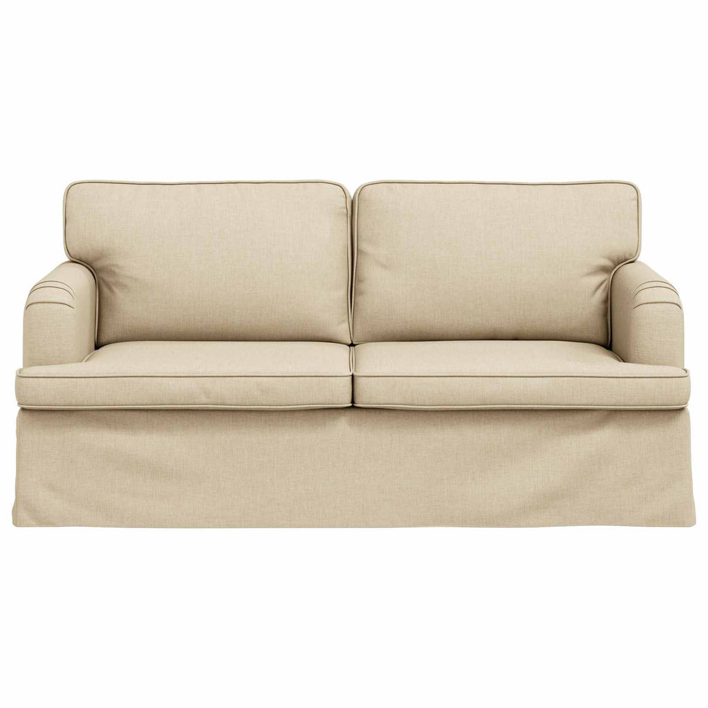 vidaXL Sofa Kremowy 162 x 80 x 85 cm tkanina