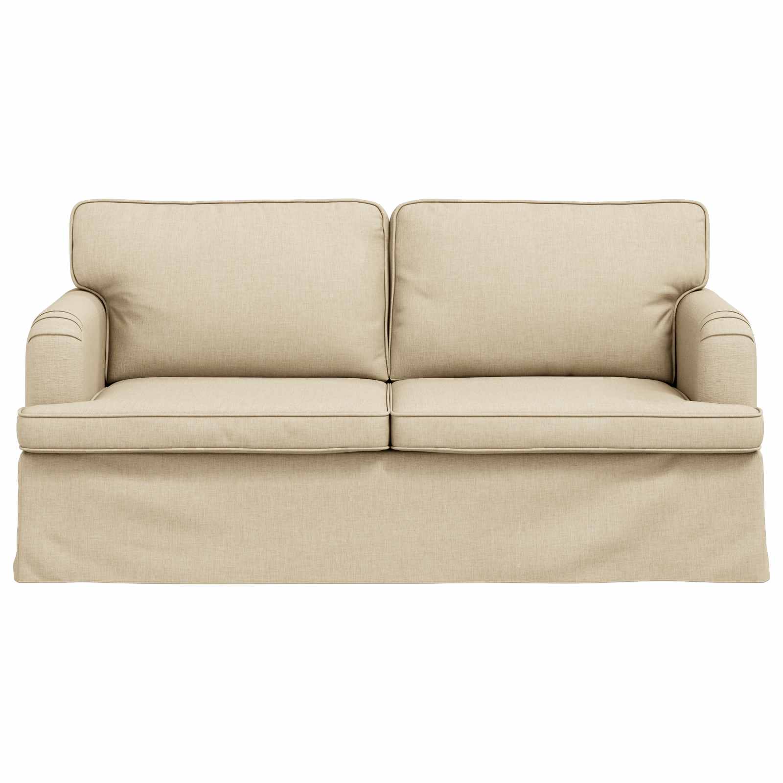 vidaXL Sofa Kremowy 162 x 80 x 85 cm tkanina