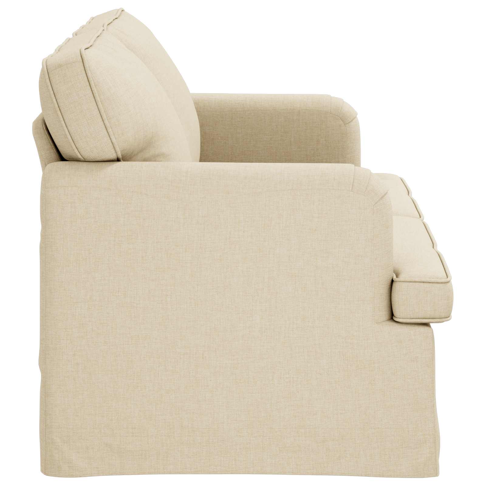 vidaXL Sofa Kremowy 162 x 80 x 85 cm tkanina