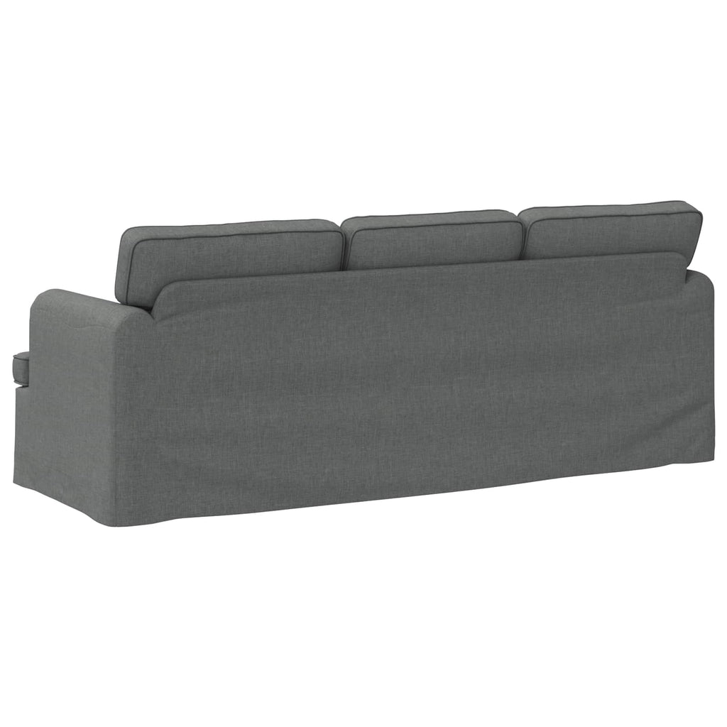 vidaXL Sofa Ciemnoszary 201 x 80 x 85 cm tkanina